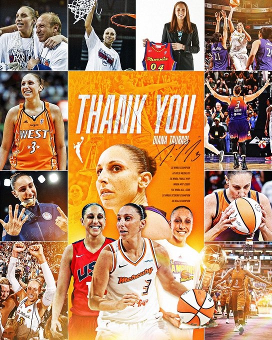  傳奇落幕！WNBA巨星陶樂(lè )西宣布退役 結束20年職業(yè)生涯