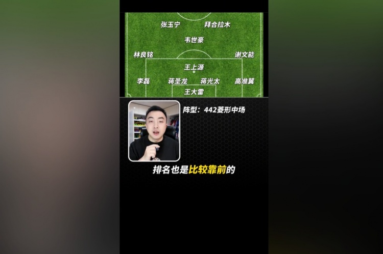  袁甲預測國足首發(fā)：可能塞爾吉尼奧要替補，首發(fā)是韋世豪