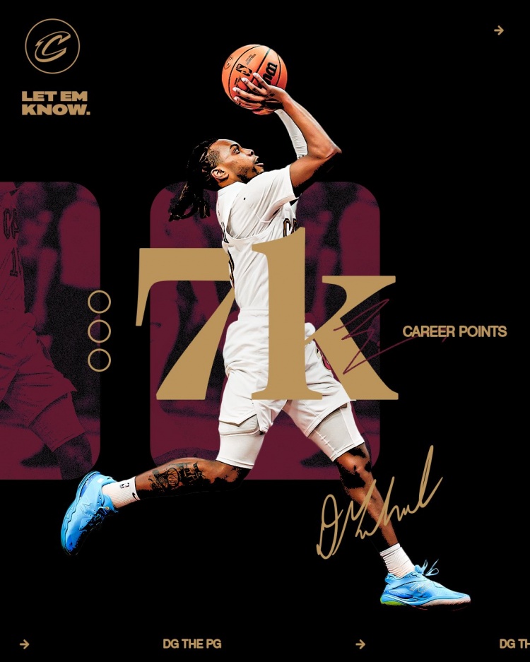  未來(lái)可期！加蘭騎士生涯得分達到7000分 隊史第11位！