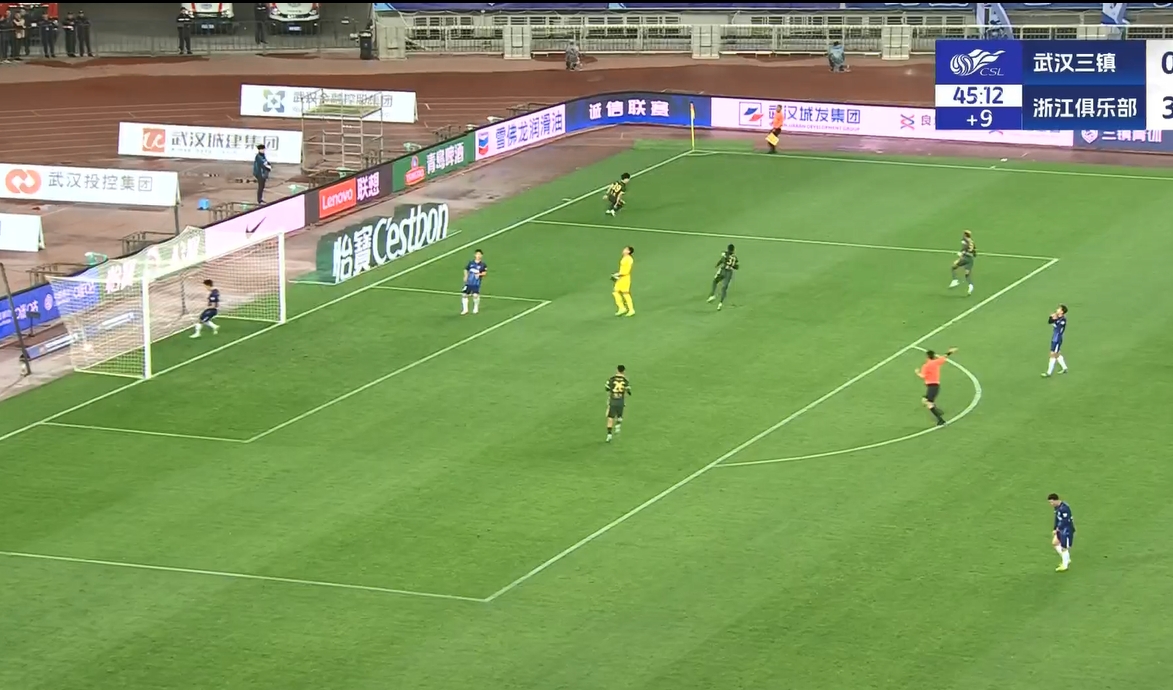  18歲王鈺棟中超處子球！三鎮后防白給，浙江半場(chǎng)4-0領(lǐng)先
